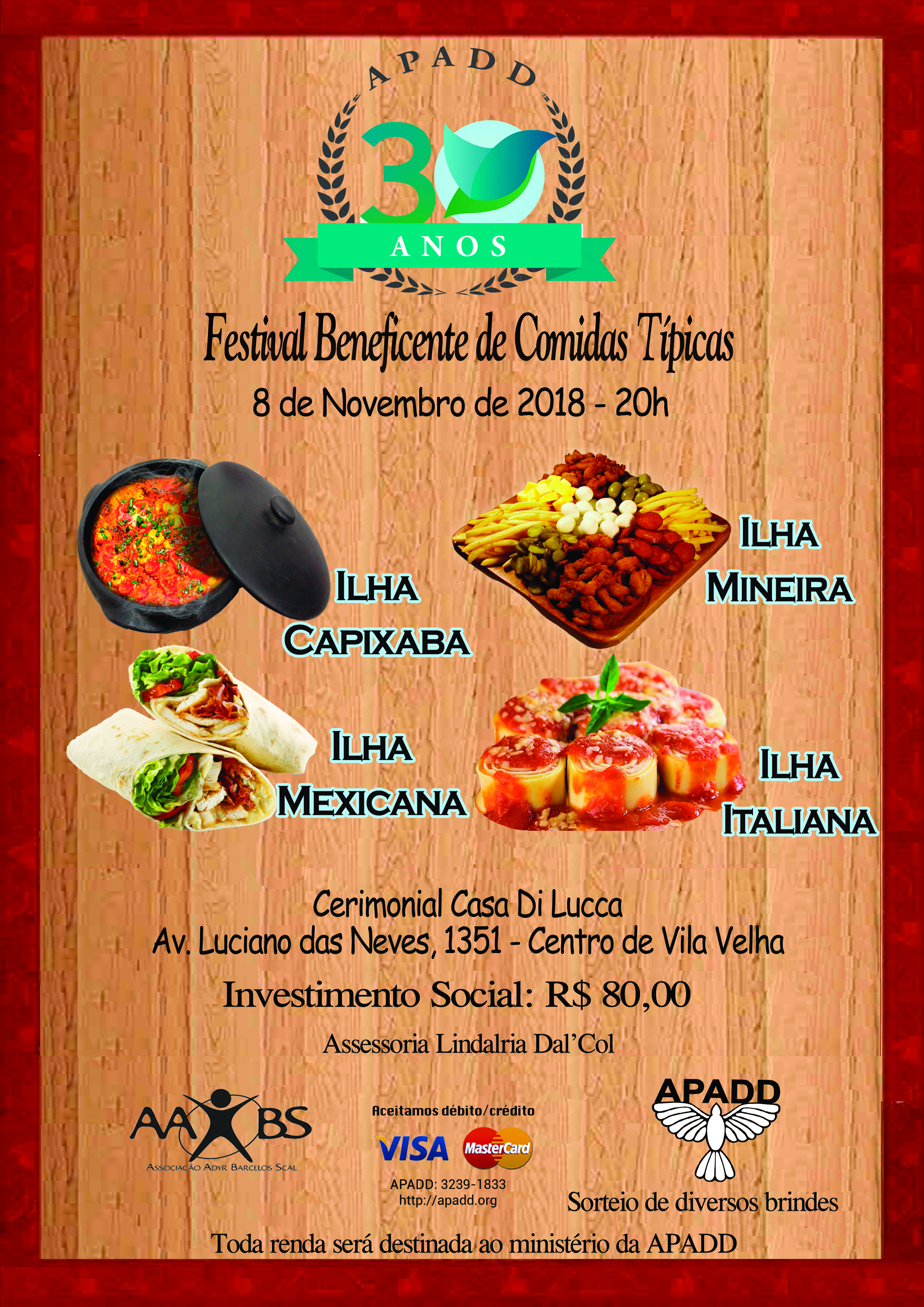 Festival Beneficente de Comidas Típicas 2018