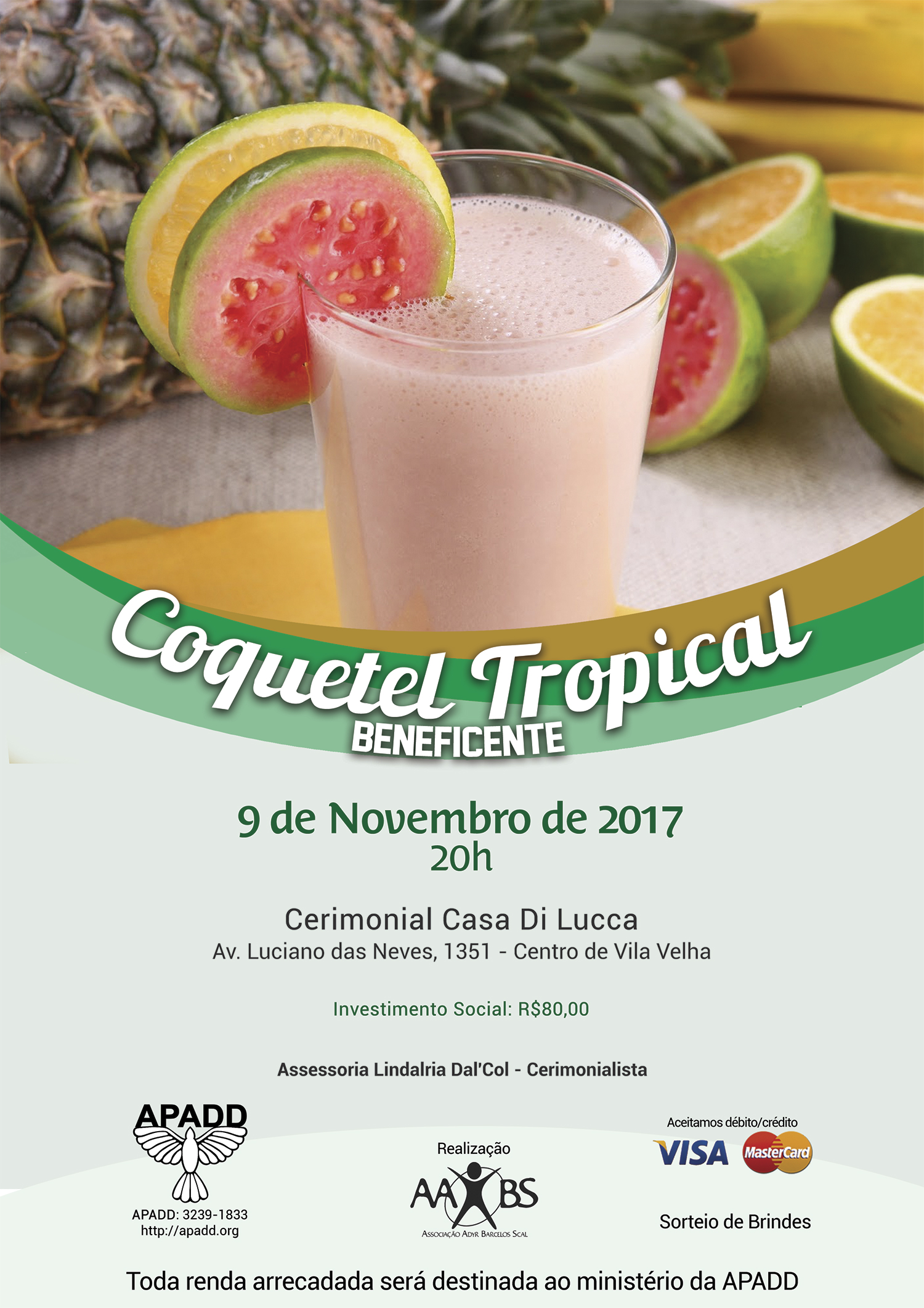 Coquetel Tropical Beneficente 2017