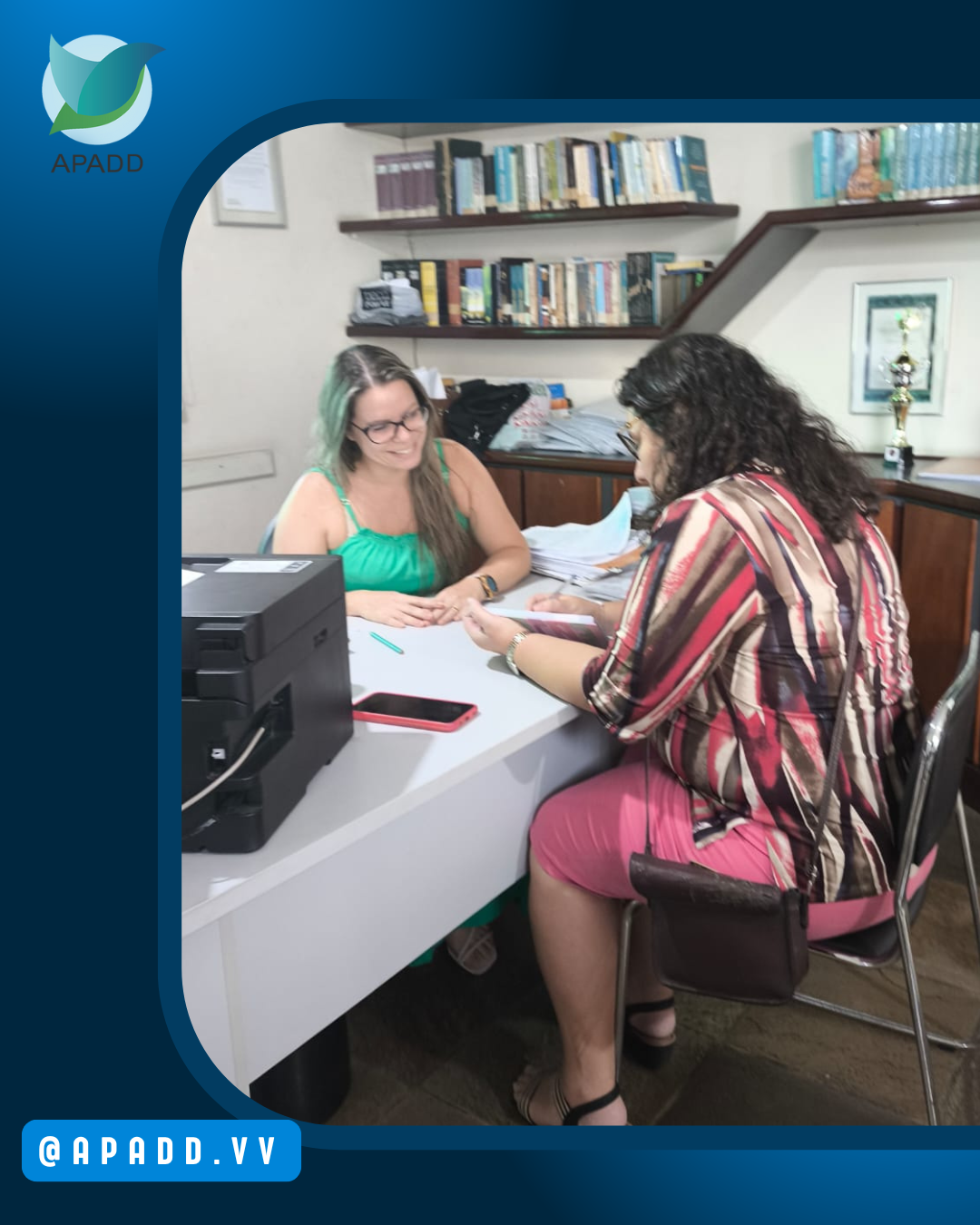 APADD recebe visita da fiscal do FIA